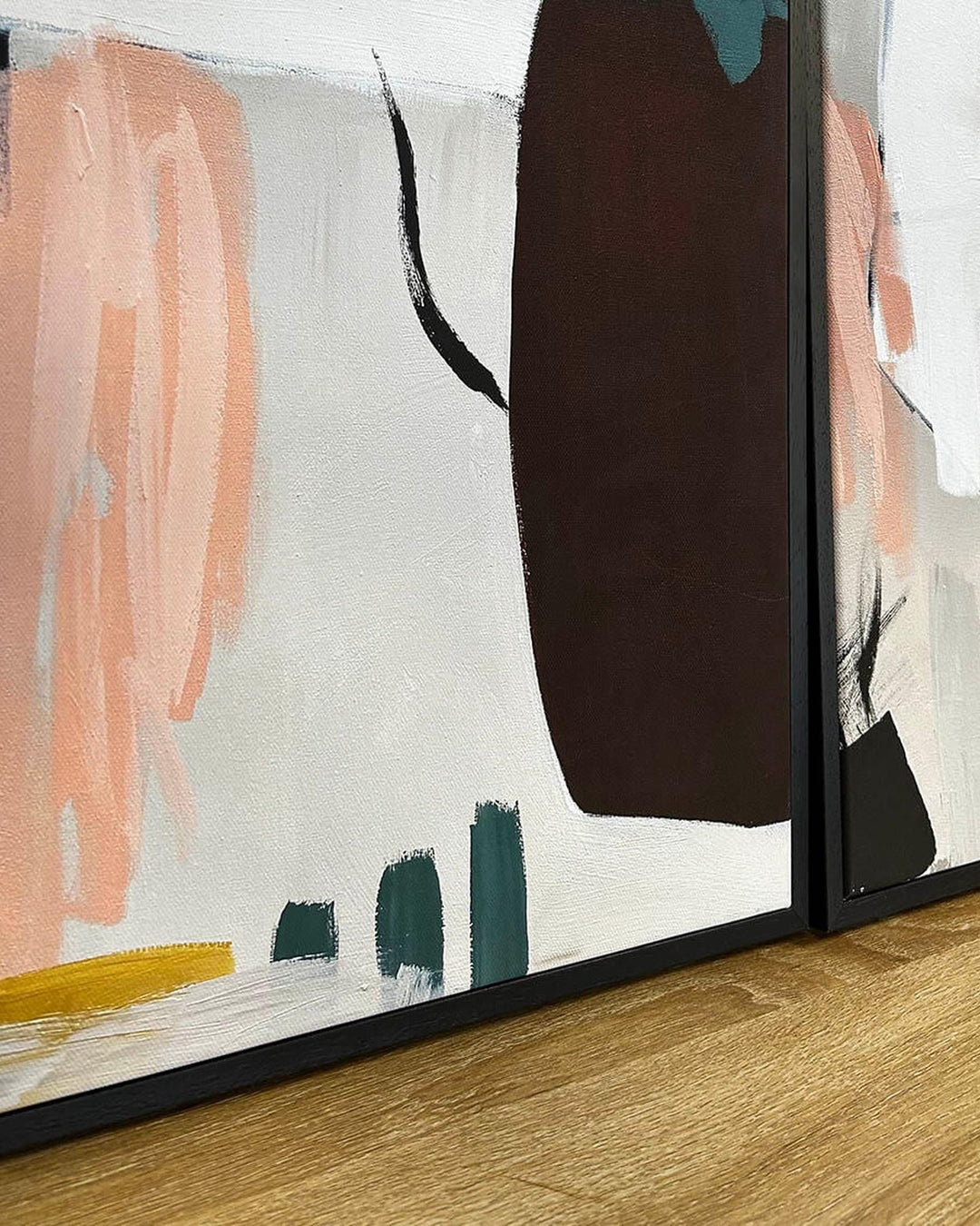 Abstract Art Inspiration Canvas Set Of 2-framed-Canvas Set Of 2-Abstract House