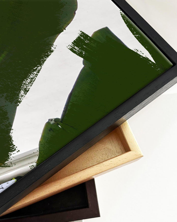 Desert Palm Oasis Framed Canvas-Abstract House