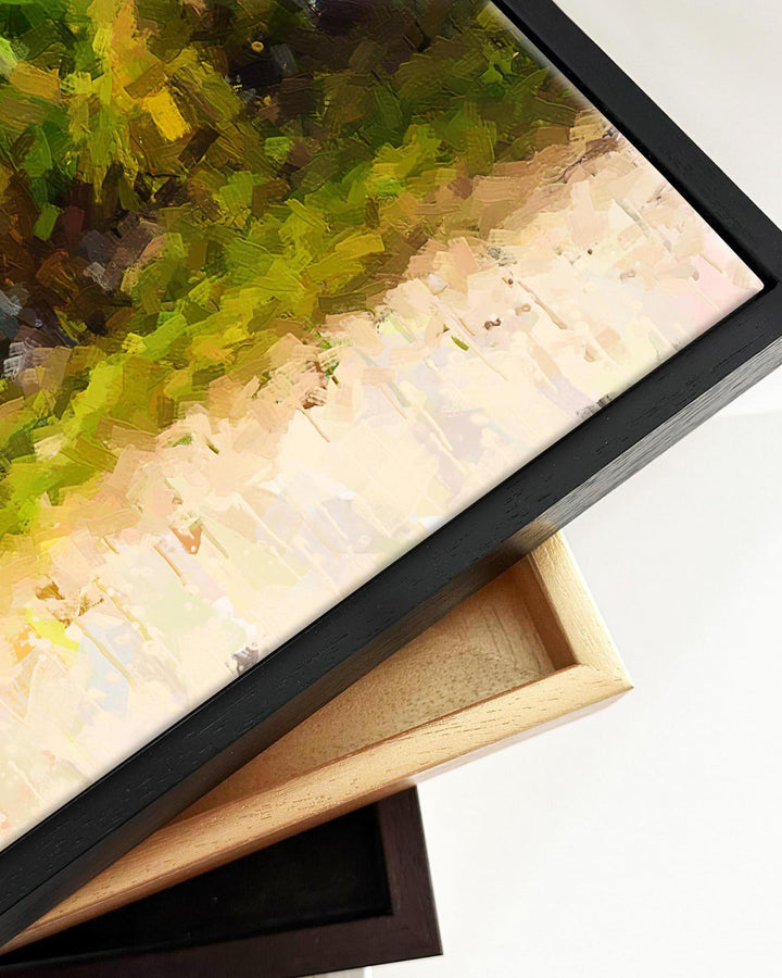 Tropical Island Framed Canvas-Abstract House