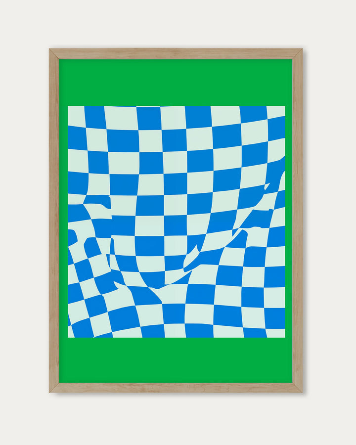 Checkmate Green Art Print
