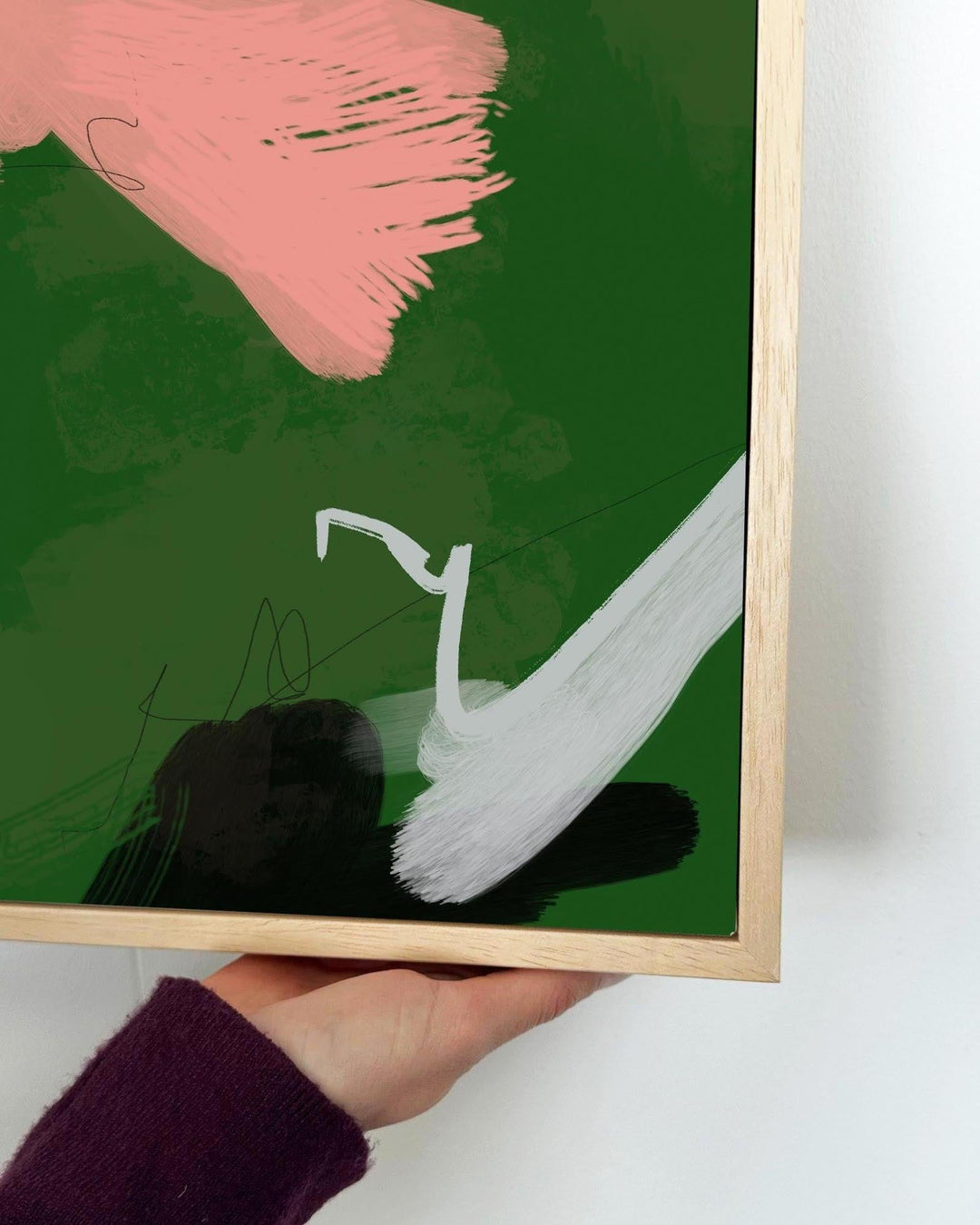 Lily Pond Framed Canvas-Abstract House