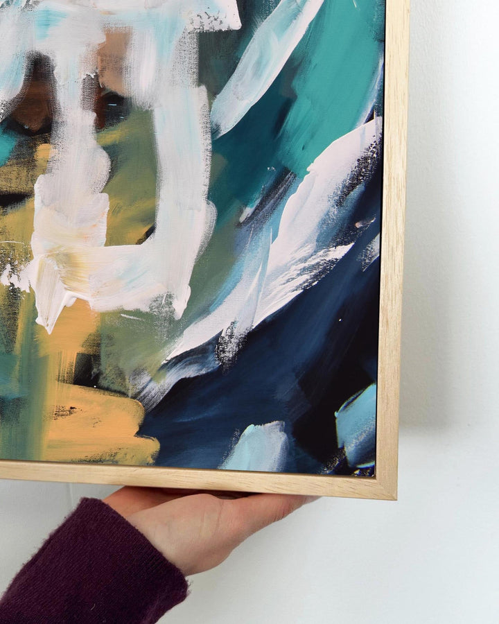 Abstract 170 Framed Canvas-Abstract House