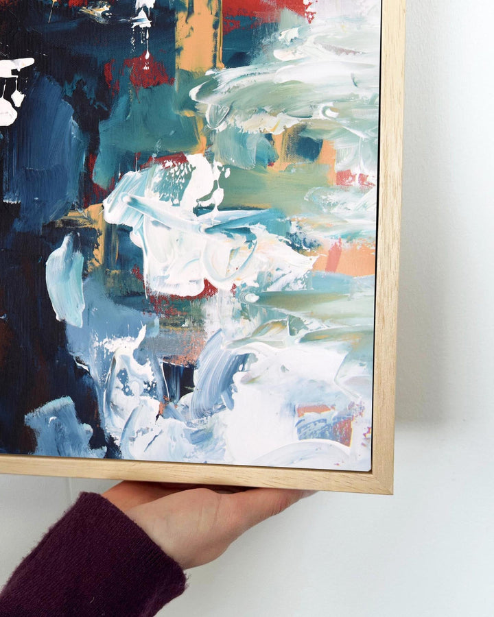 Abstract 217 Framed Canvas-Abstract House