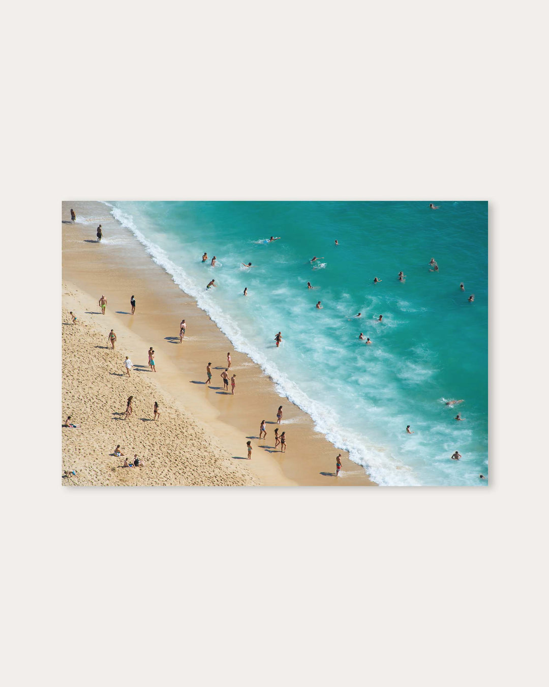 Crowded Beach Poster Print
