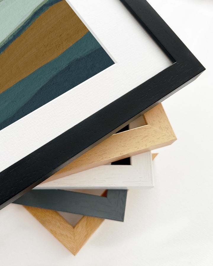 Sky and Seascape Abstract Framed Art-Abstract House