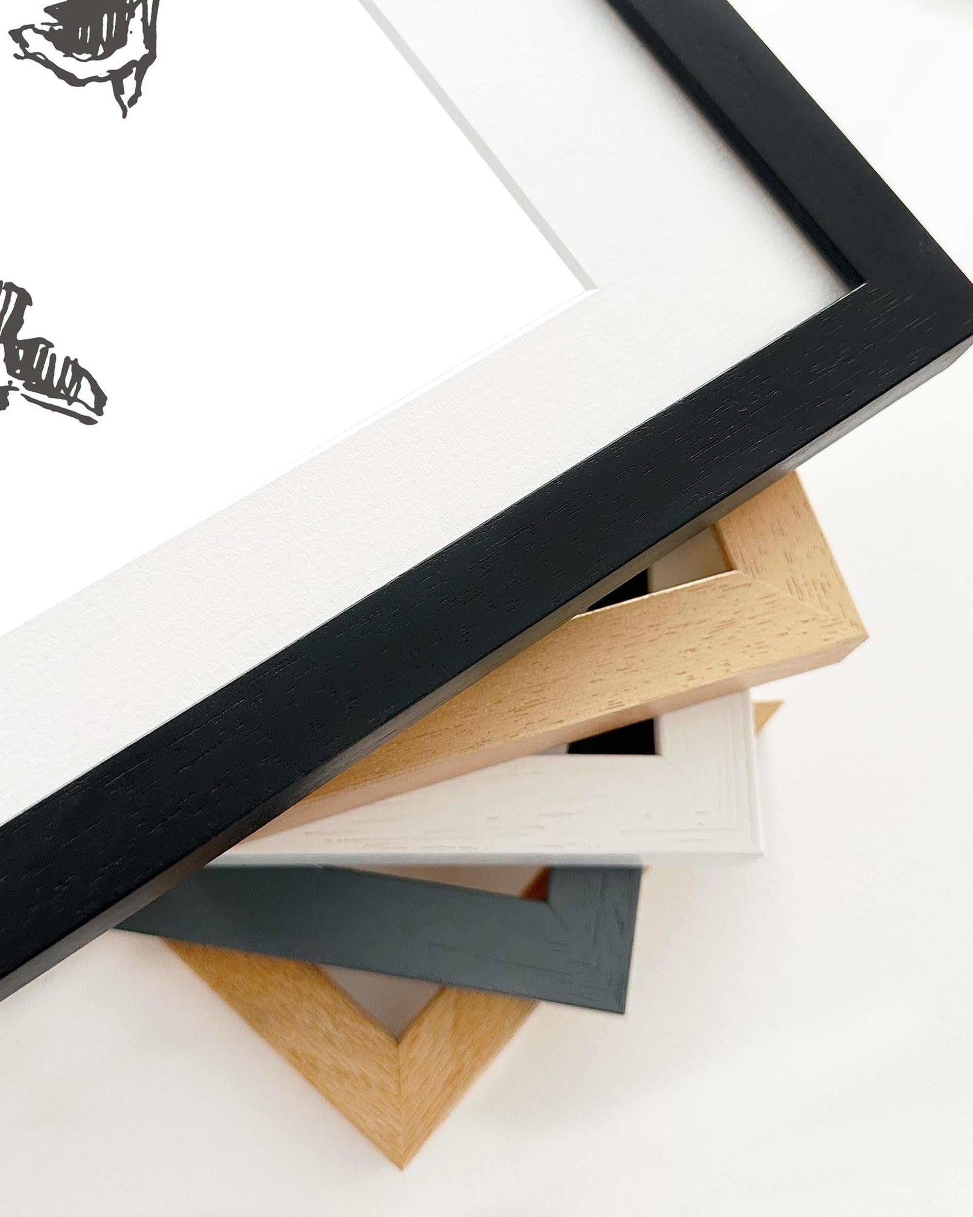 Watercolour Birds 2 Framed Art-Abstract House