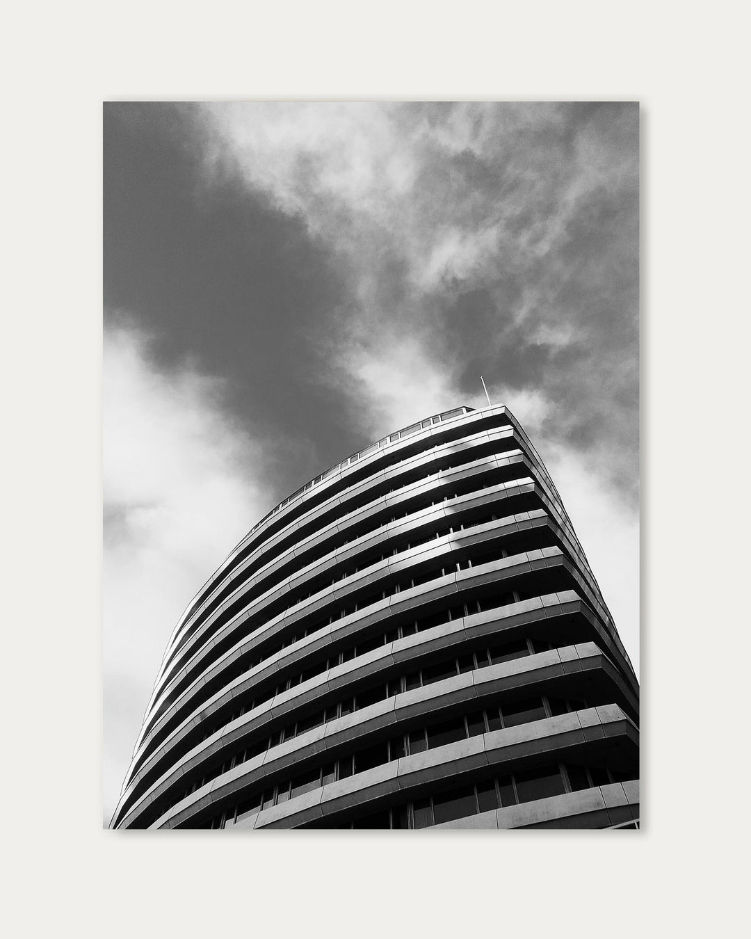 Monochrome Curves Poster Art Print