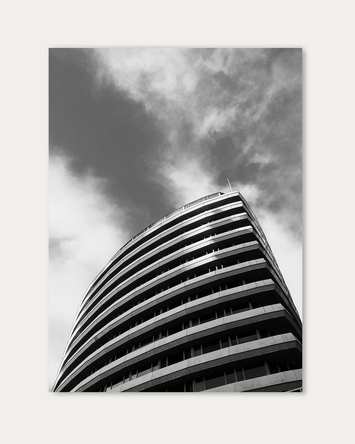 Monochrome Curves Poster Art Print