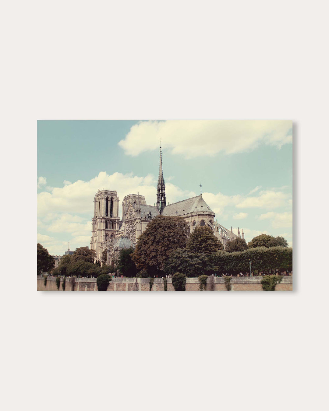 Paris Cathedral Art Poster