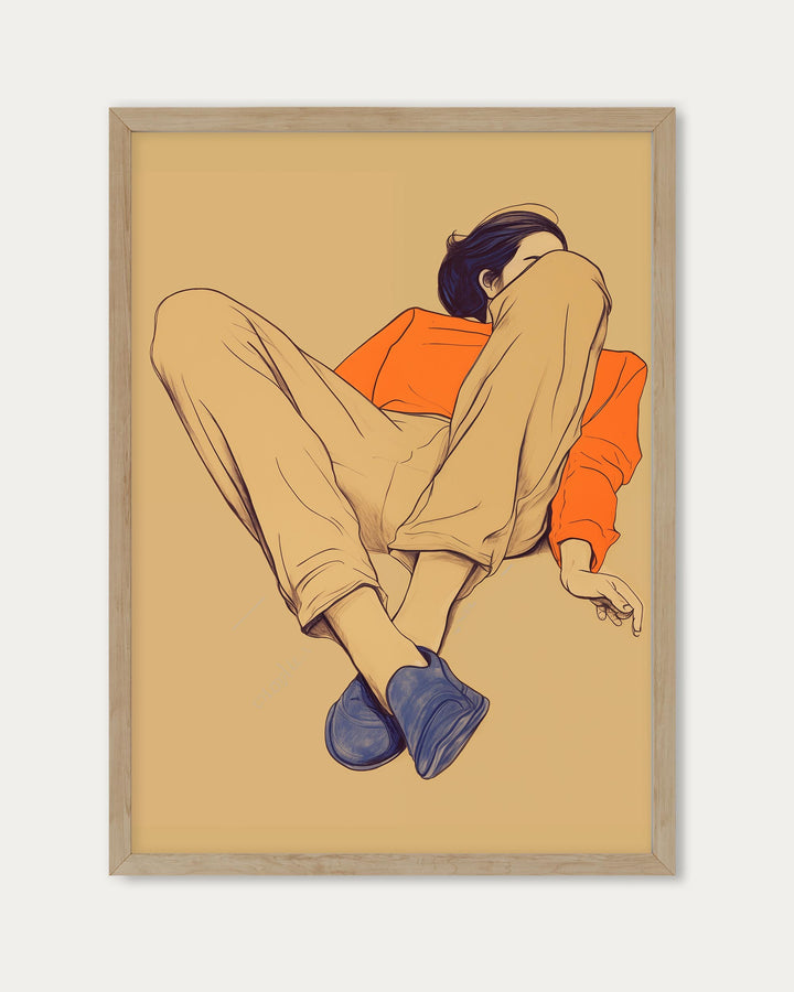 Seated Poise Figurative Art Print