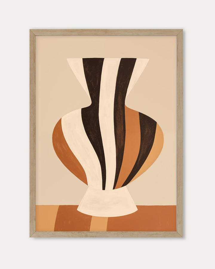Stripes On Clay II Art Print