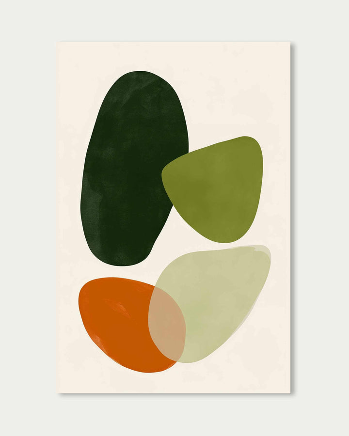 Organic Abstract Motif Wall Art