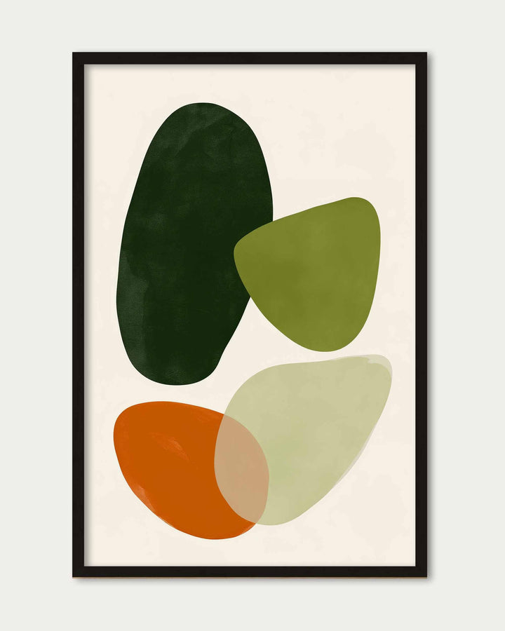 Organic Abstract Motif Wall Art