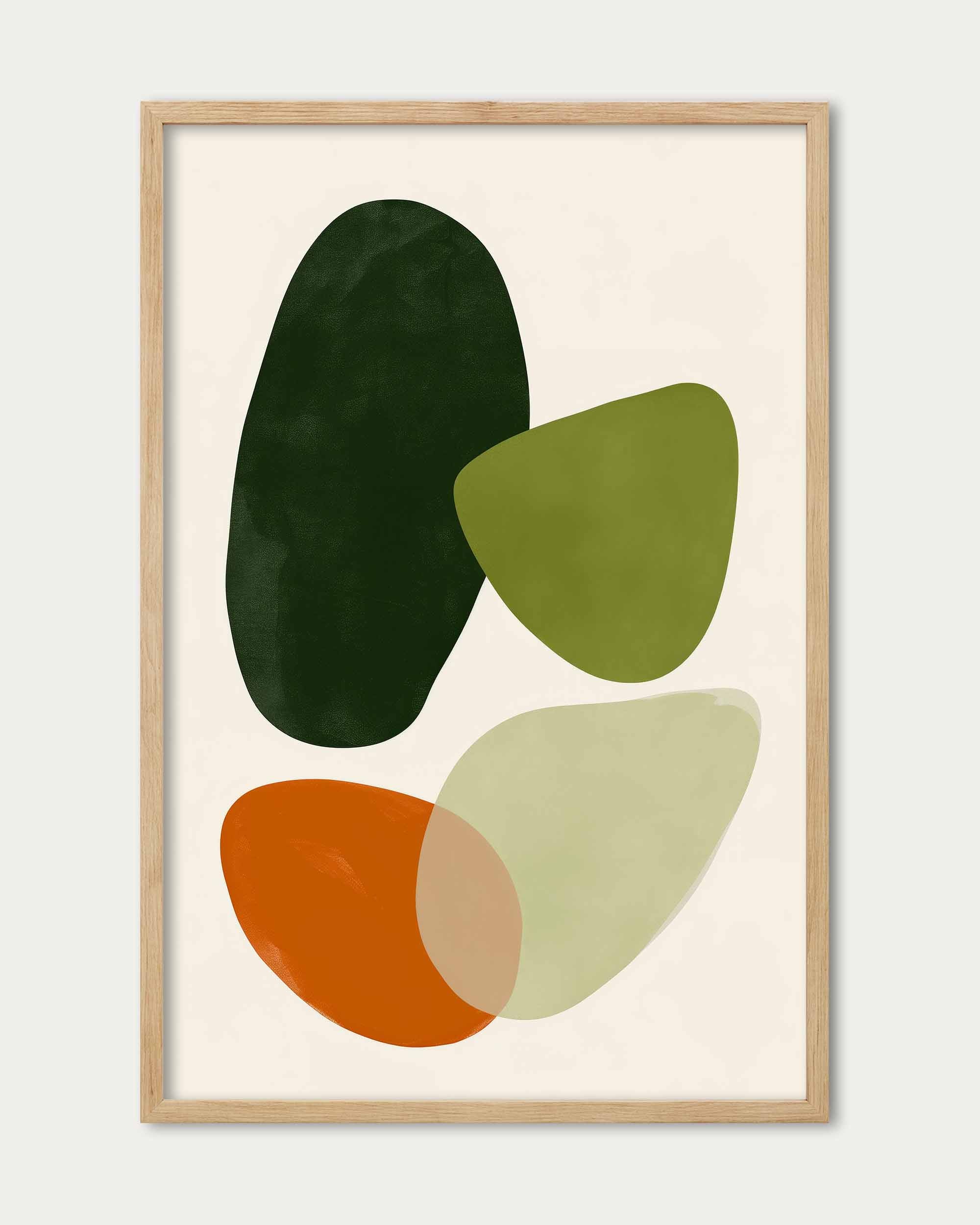 Organic Abstract Motif Wall Art