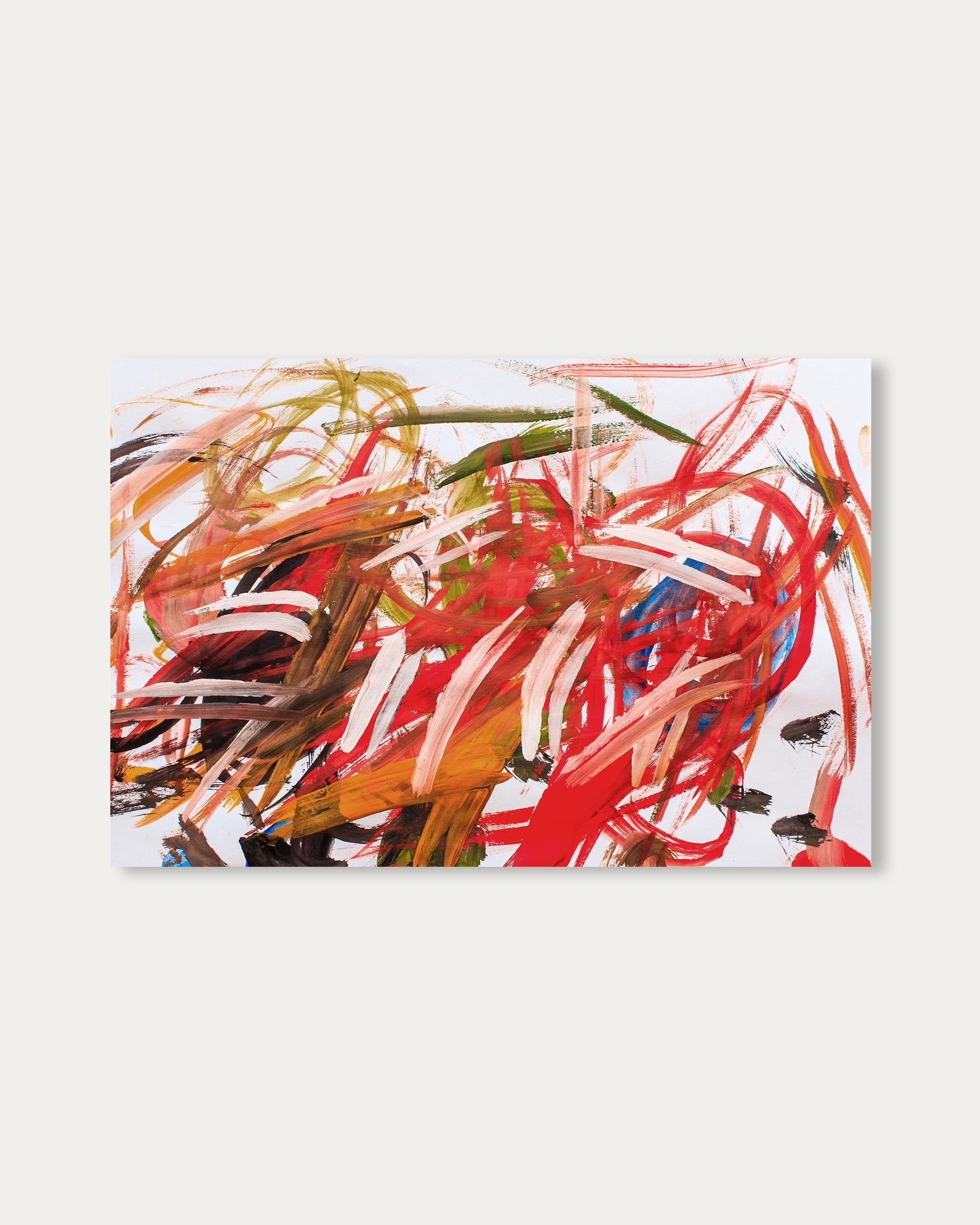 Abstract Brushstrokes Wall Art Print