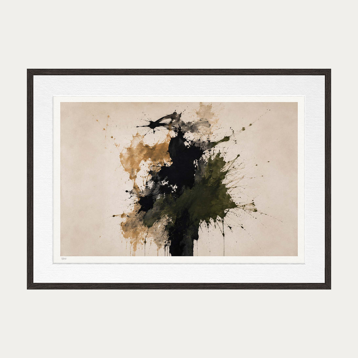Abstraction 45 | Limited Edition Print — Brown Frame