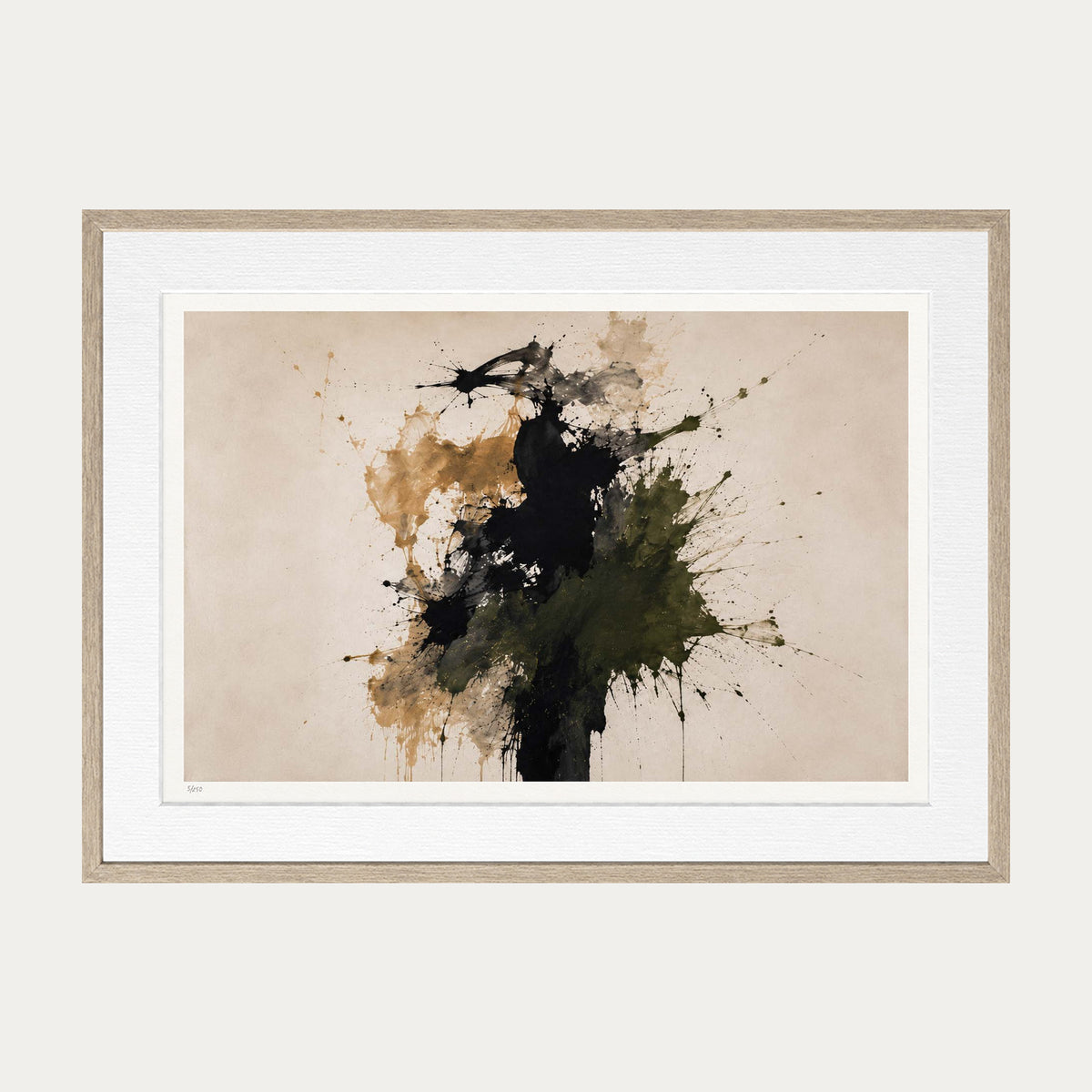 Abstraction 45 | Limited Edition Print — Oak Frame