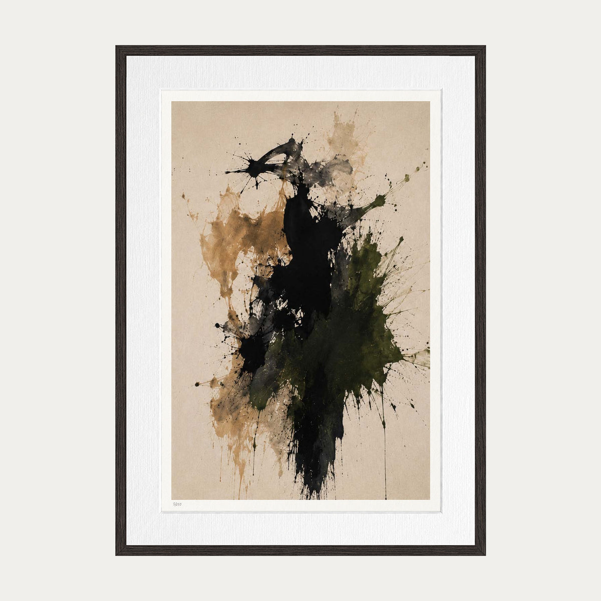 Abstraction 49 | Limited Edition Print — Brown Frame