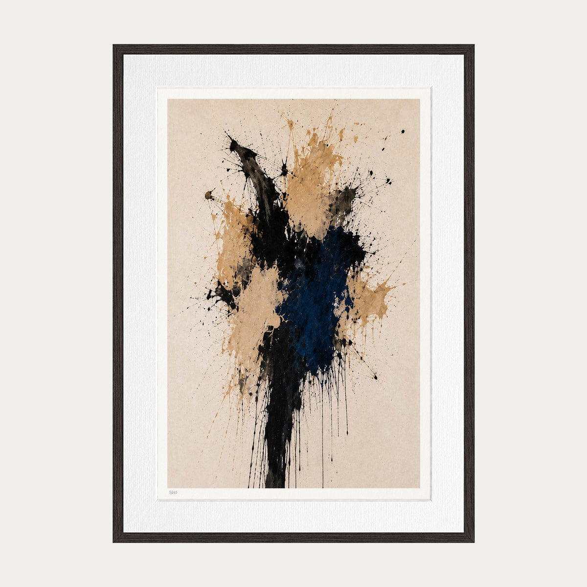 Abstraction 50 | Limited Edition Print — Brown Frame