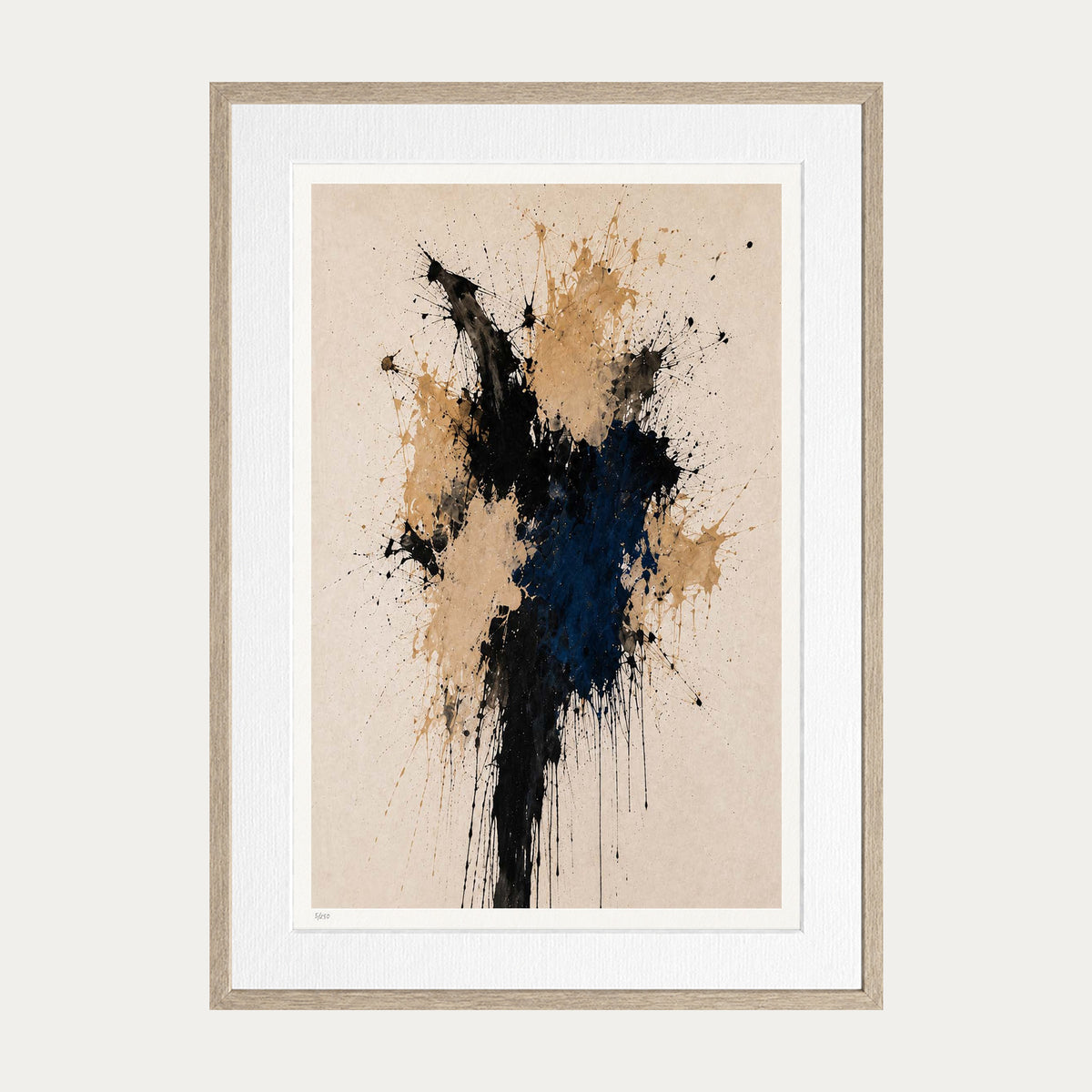 Abstraction 50 | Limited Edition Print — Oak Frame