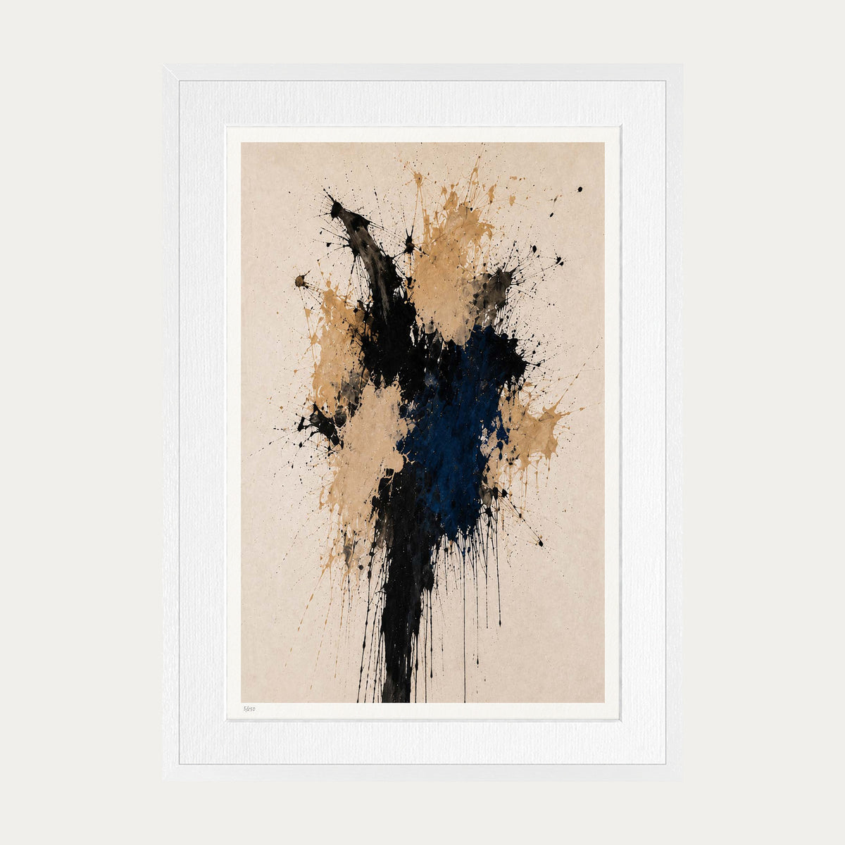 Abstraction 50 | Limited Edition Print — White Frame