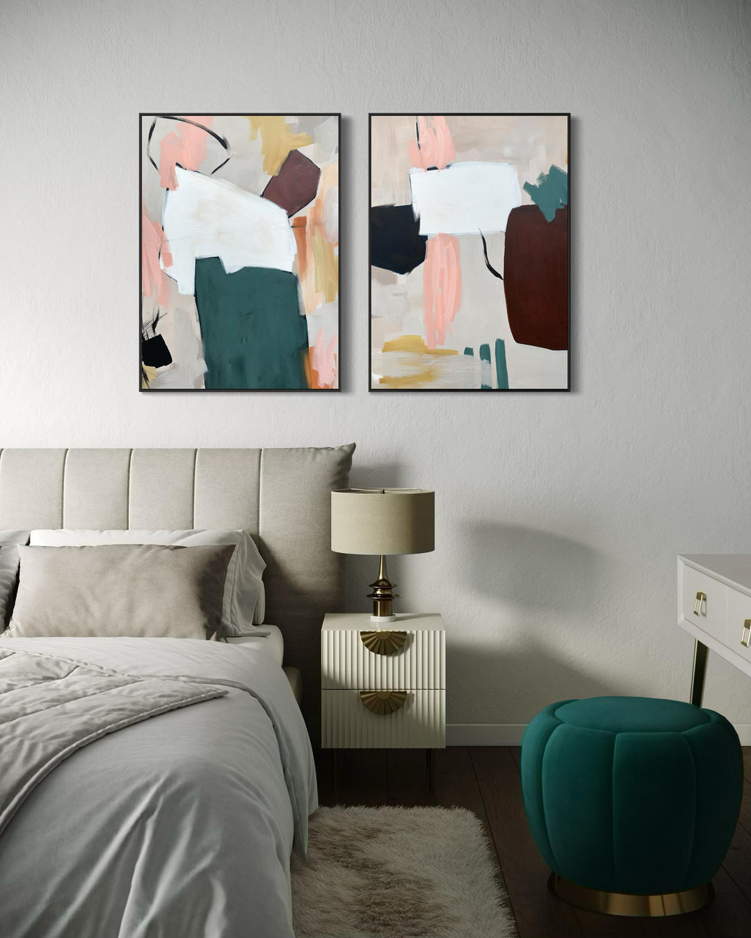 Abstract Art Inspiration Canvas Set Of 2