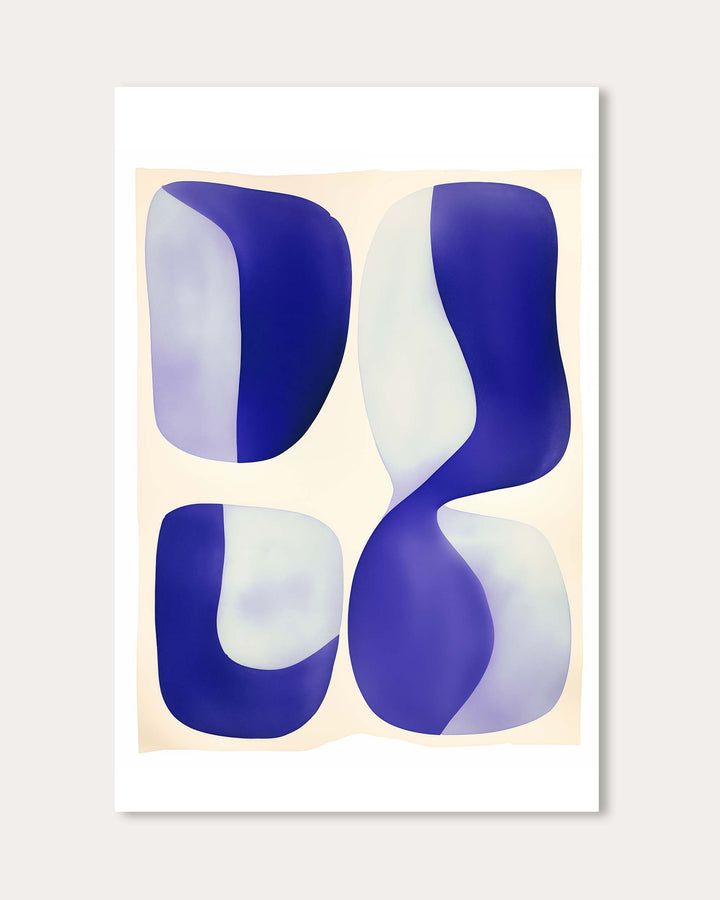Organic Blue II Art Print