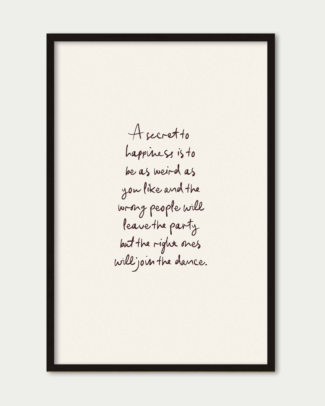 A Secret Poem Wall Art