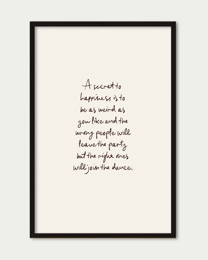 A Secret Poem Wall Art