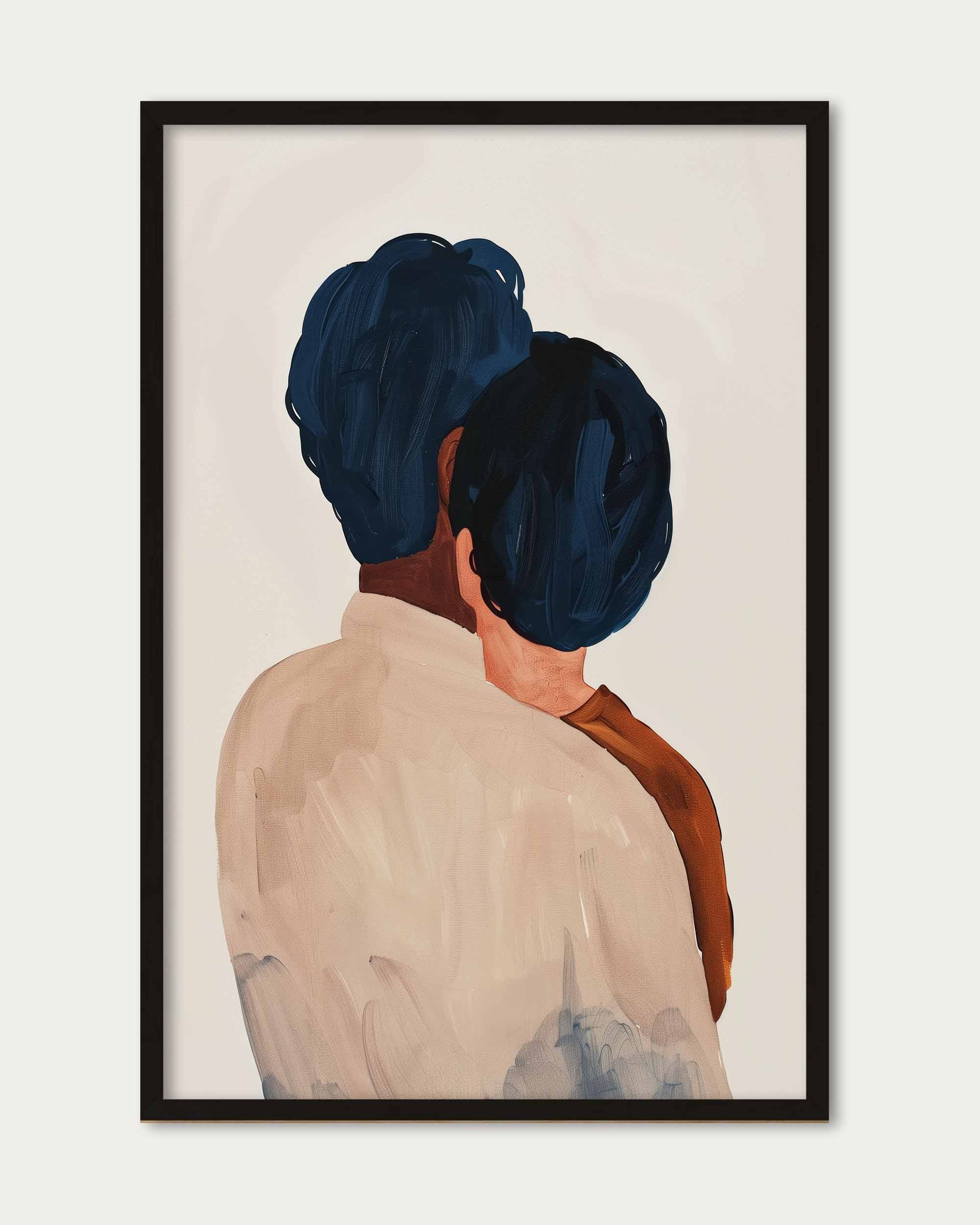 A Hug Study Art Print