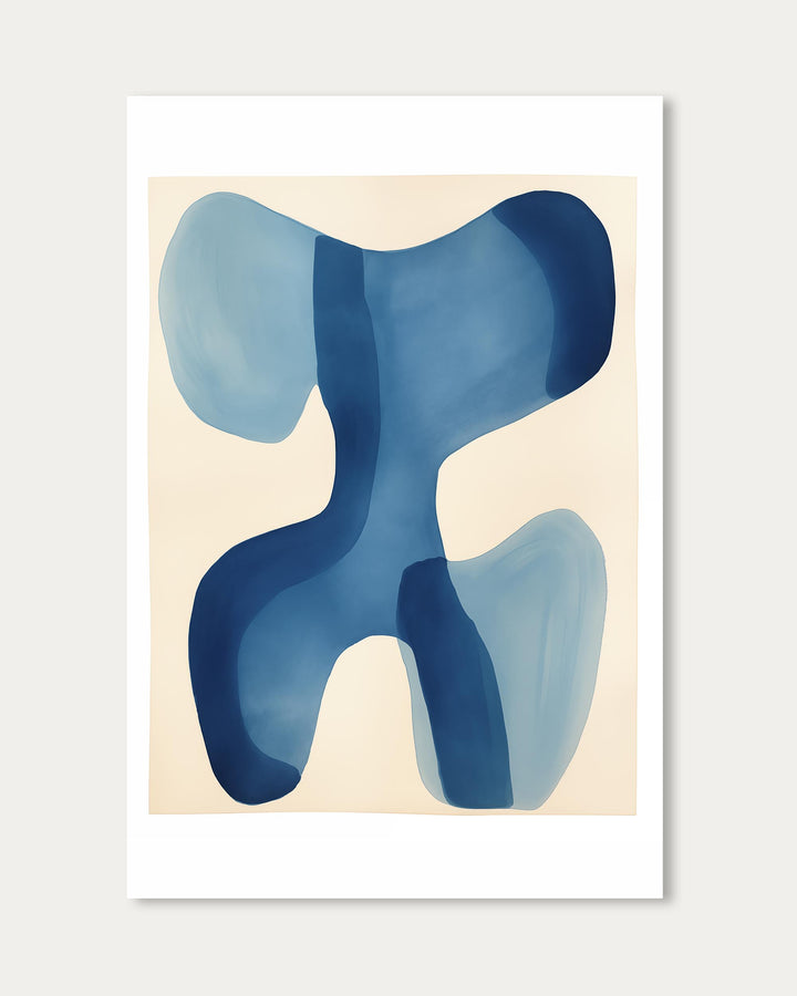 Organic Blue III Art Print
