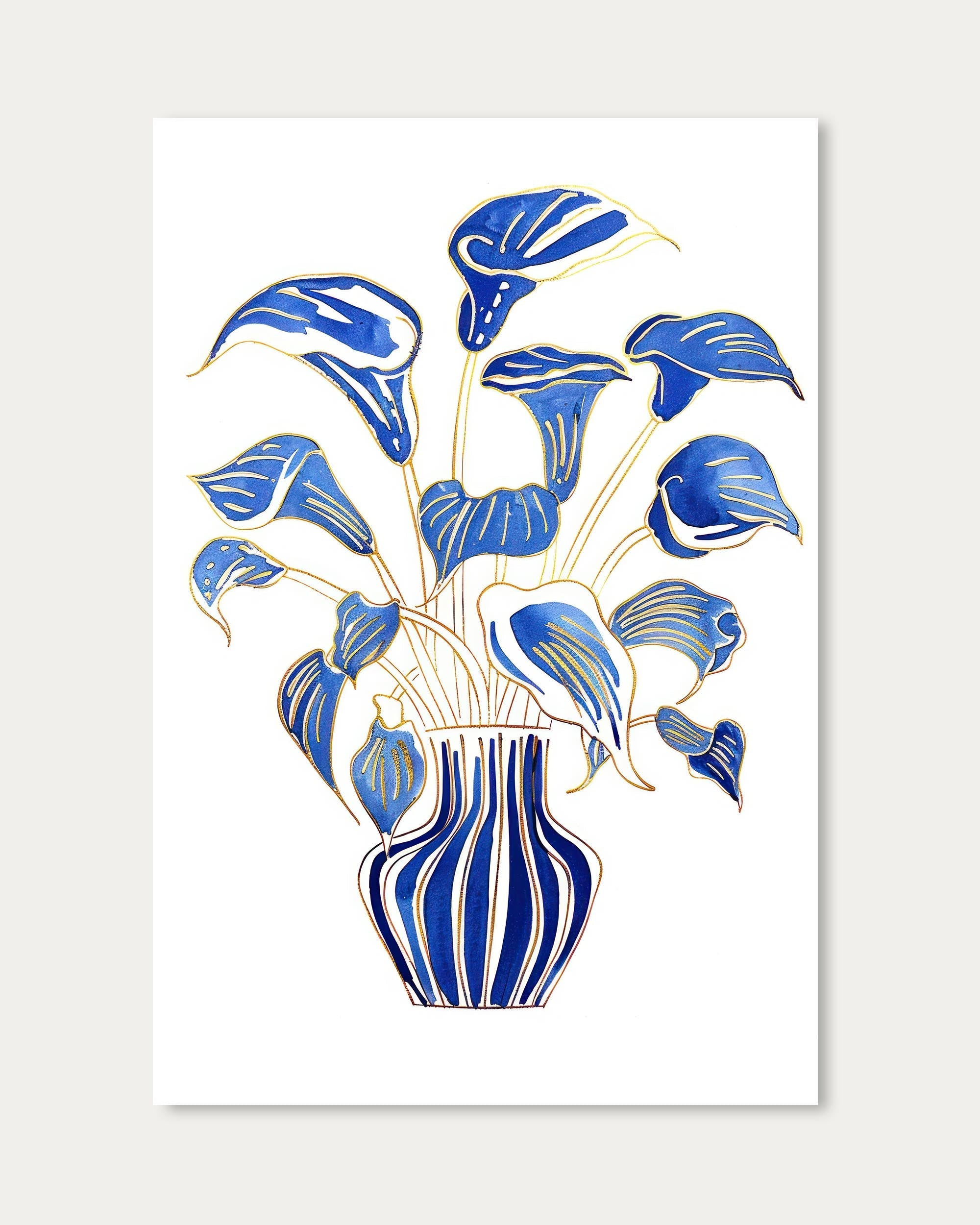 Lily Blue Art Print