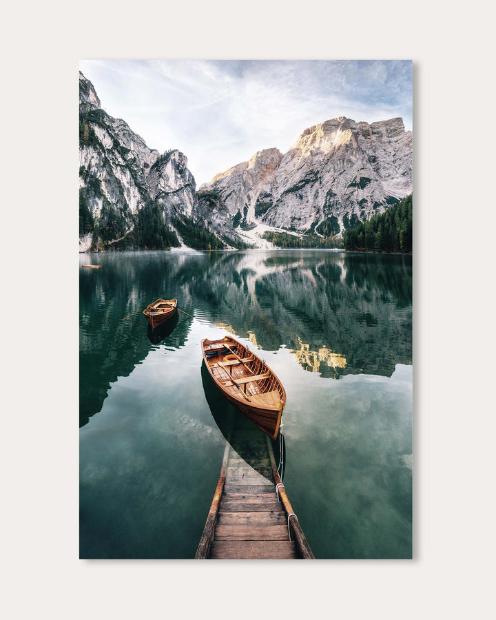Boat Lake Wall Art Print