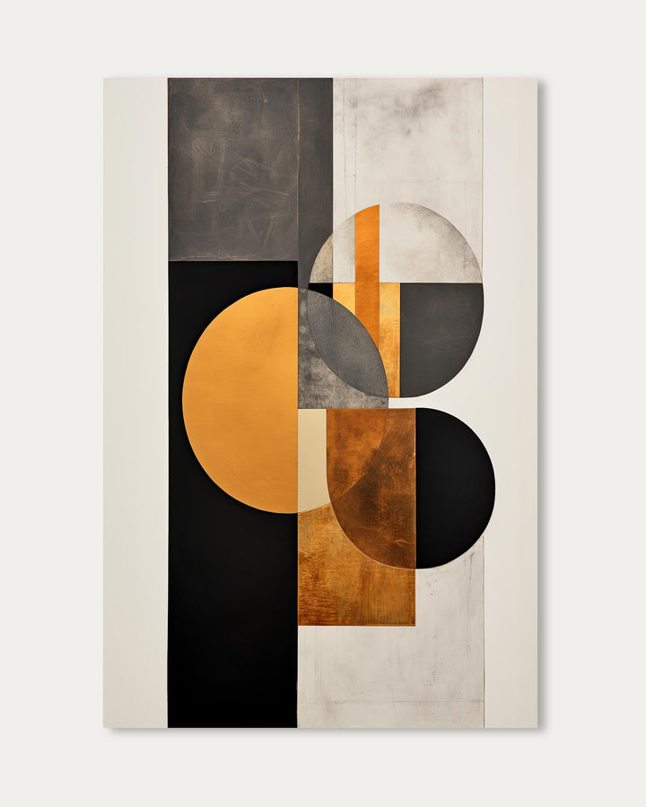 Retro Geometries Art Print