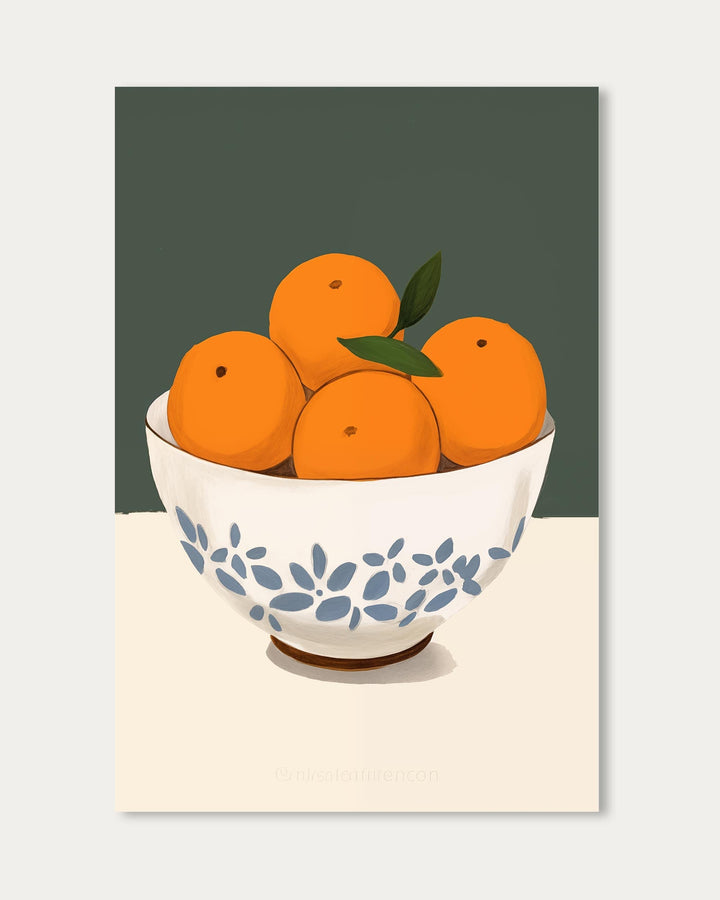 Orange Bowl Art Print