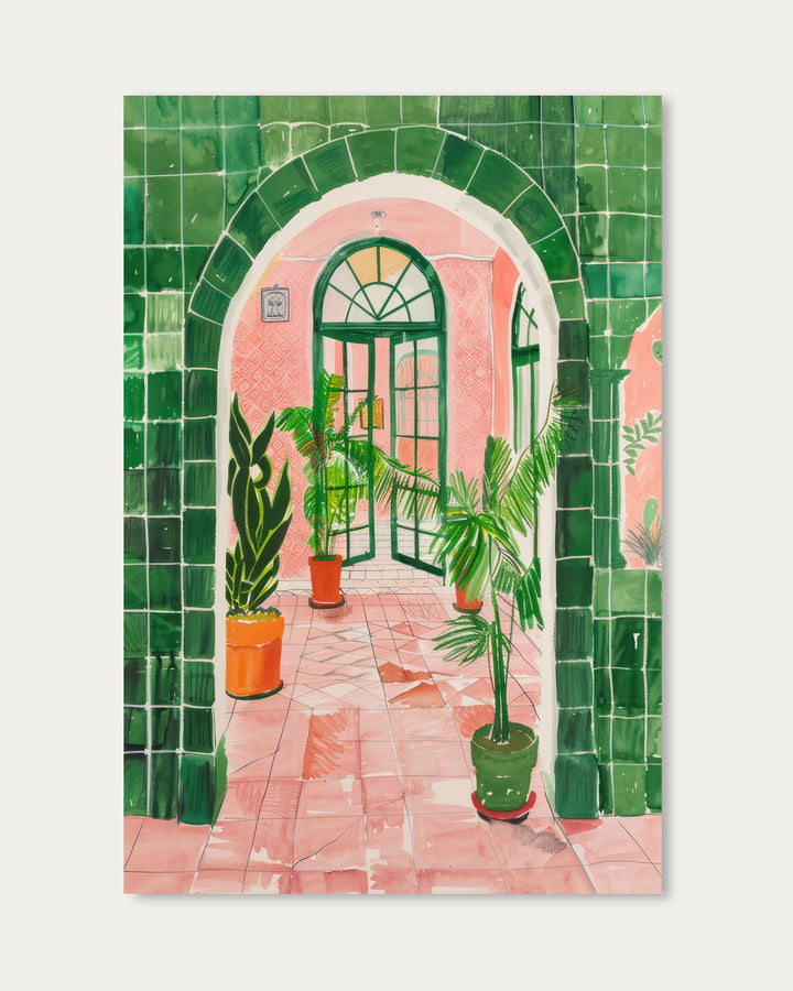 Tropical Resort Art Print