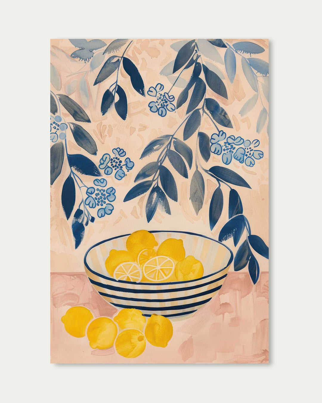 Lemons In A Bowl Art Print