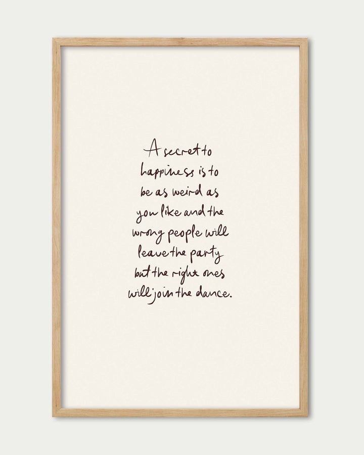 A Secret Poem Wall Art