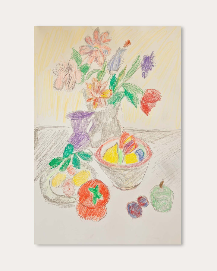 Colour Pencil Sketch Wall Art