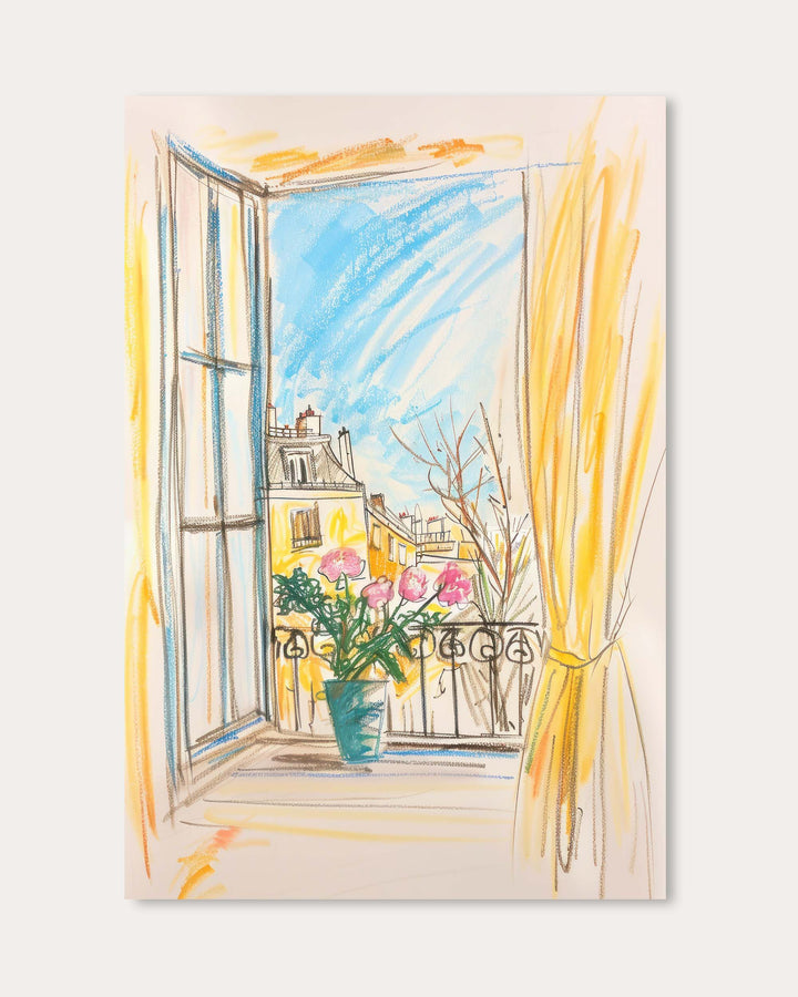 Window View Art Print