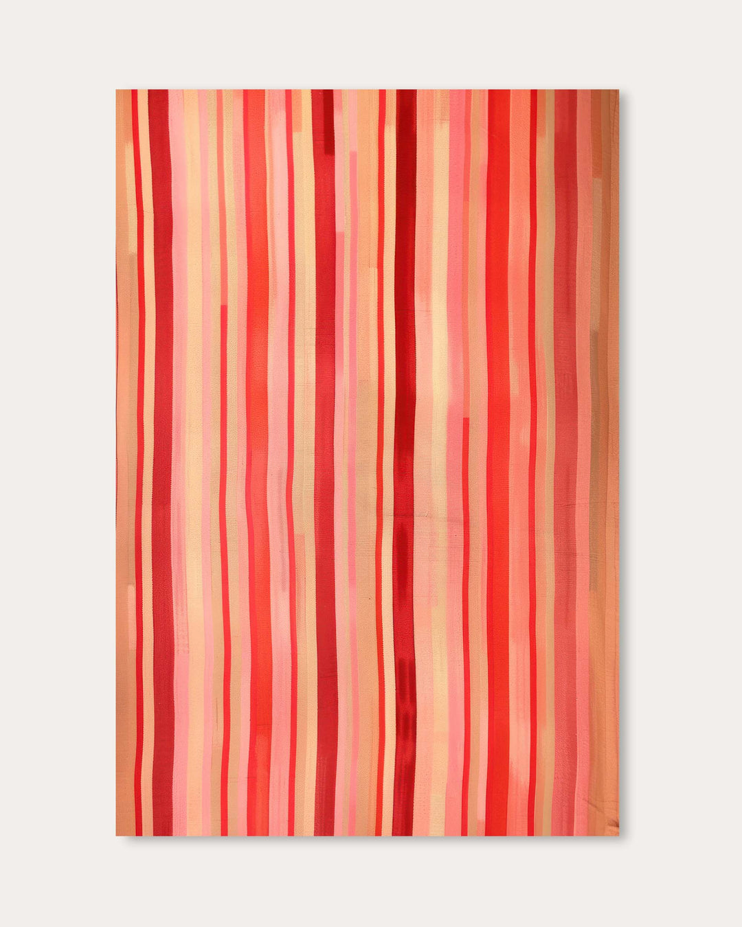 Red Stripes Wall Art