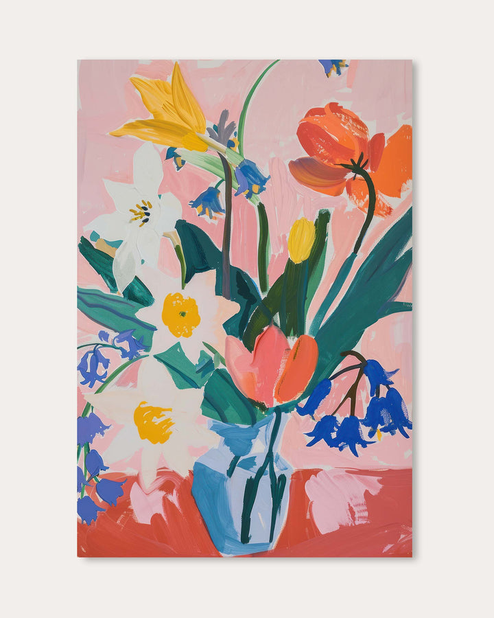 Colourful Flowers Wall Art