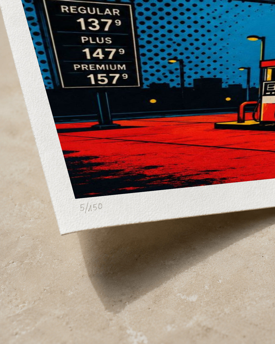 At The Pump | Limited Edition Print — Close-up