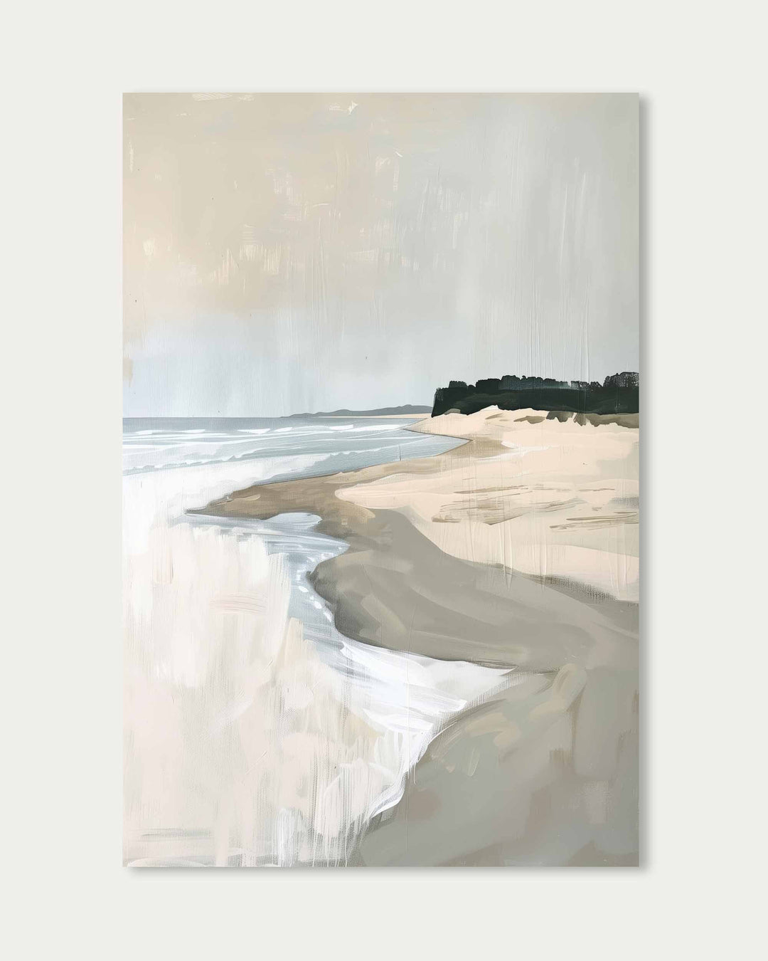 Walking On The Beach Art Print