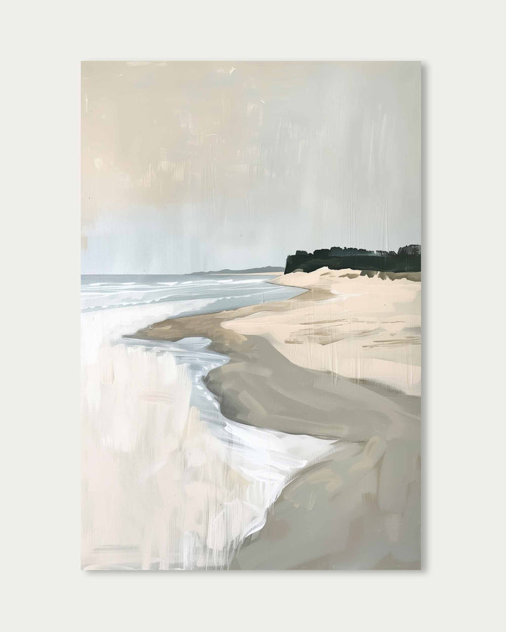 Walking On The Beach Art Print