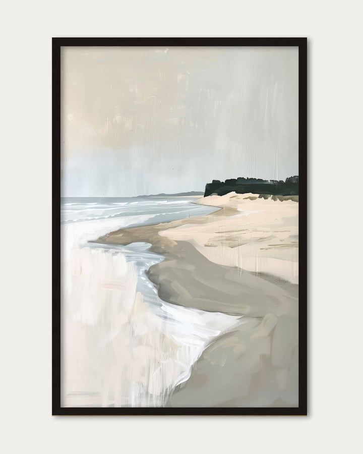 Walking On The Beach Art Print