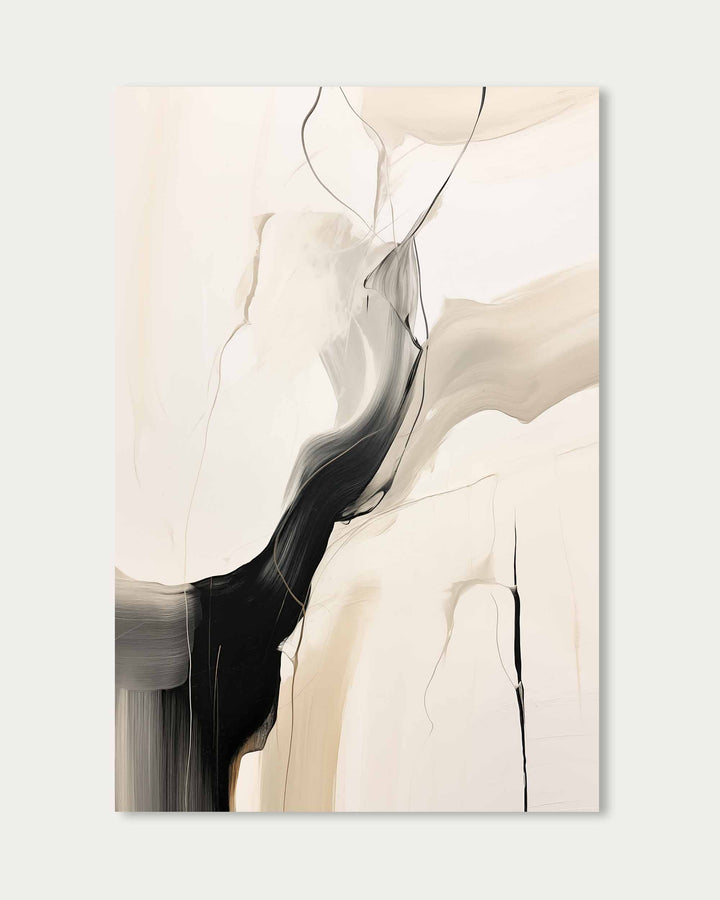 Abstract Beige Art Print