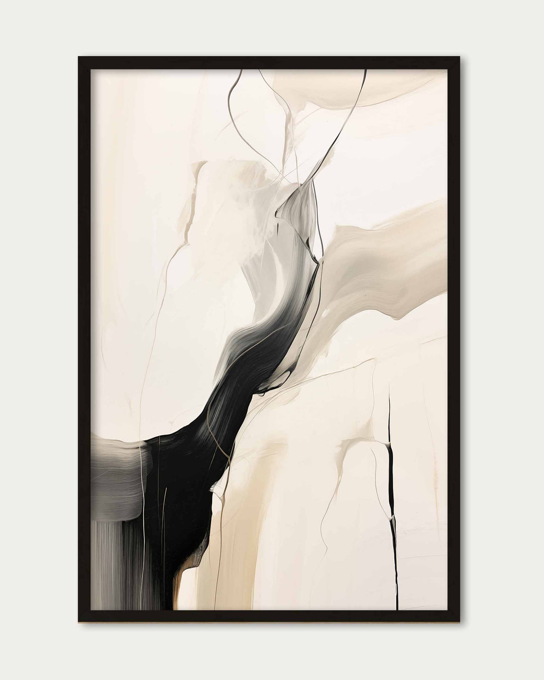 Abstract Beige Art Print