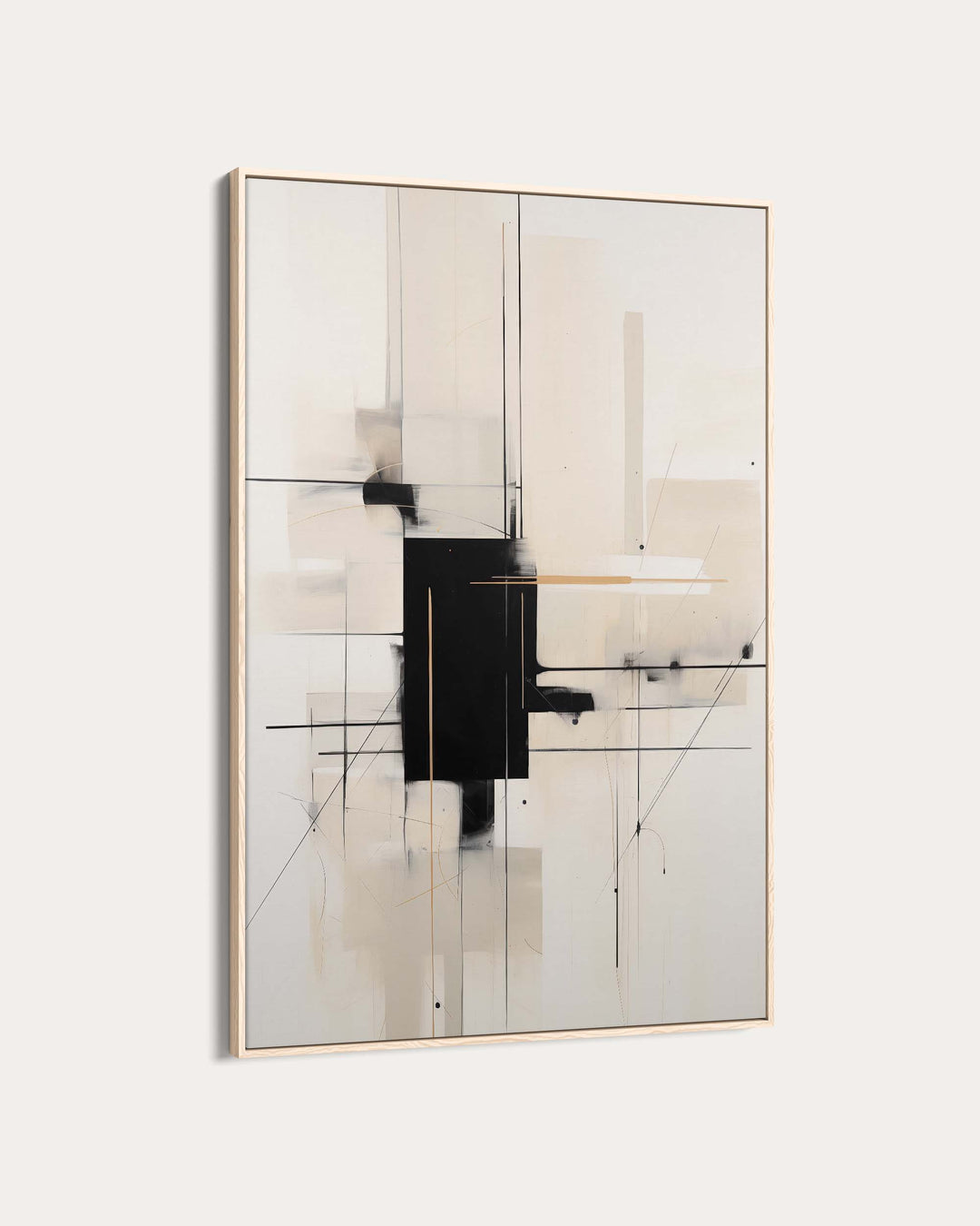 Geometric Beige Art Print