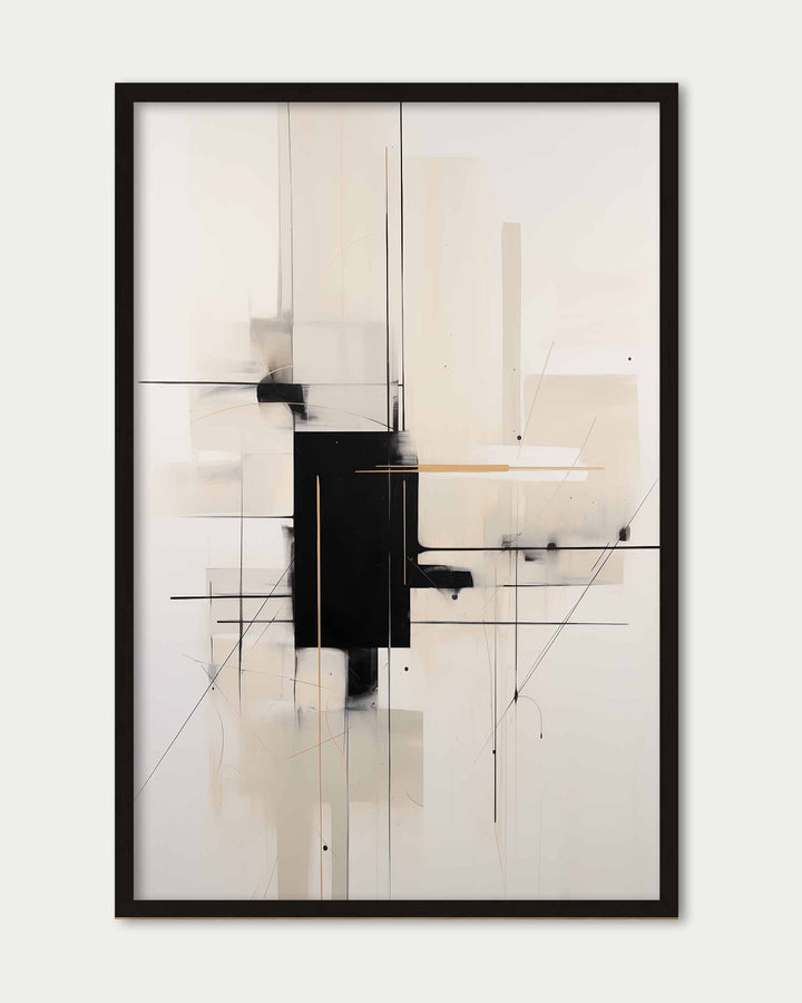 Geometric Beige Art Print